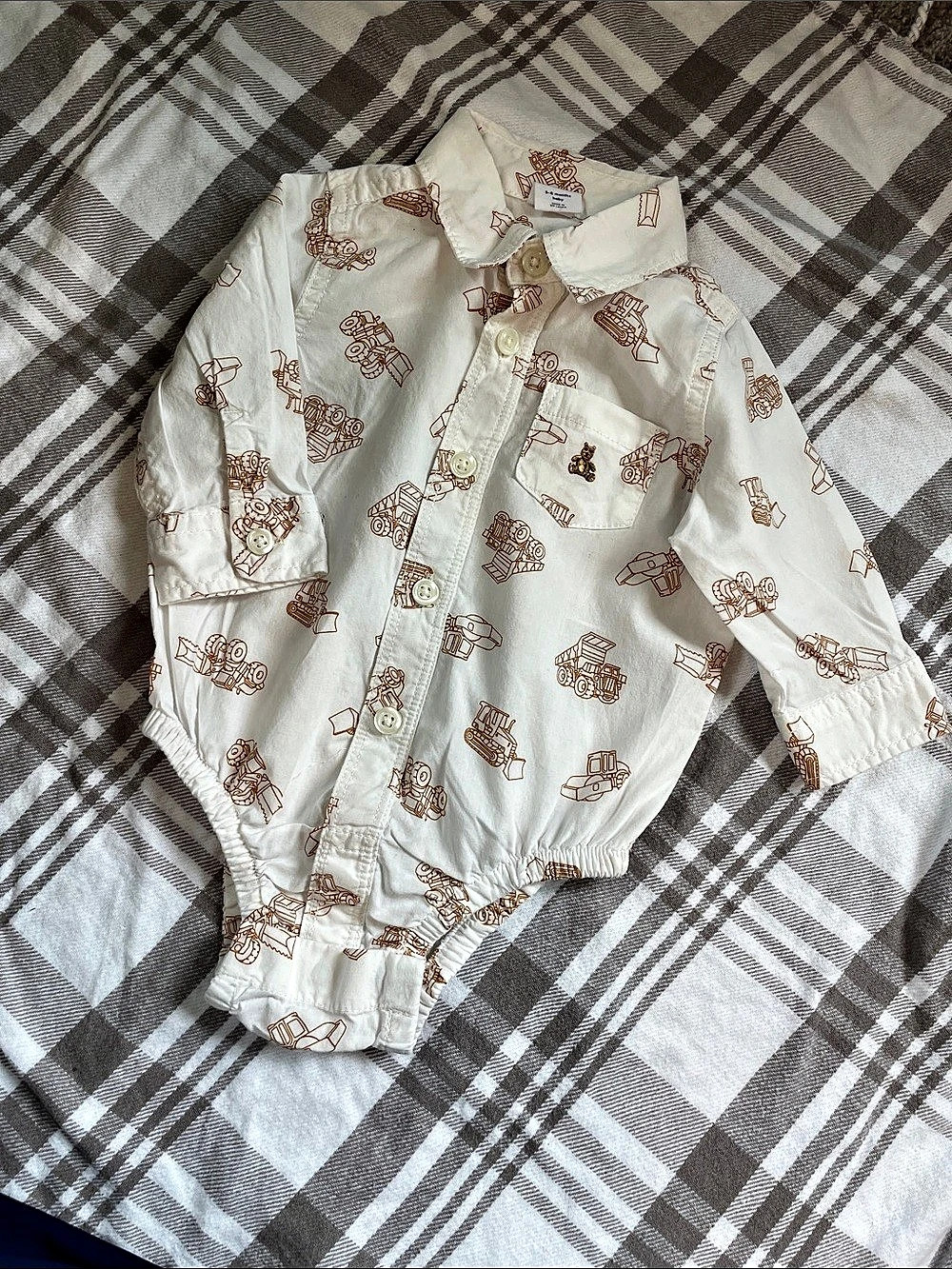 baby GAP Baby 3-6M Construction Print Bodysuit